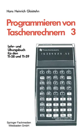 Gloistehn |  Programmieren von Taschenrechnern | Buch |  Sack Fachmedien