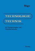 Böge |  Technologie/Technik | Buch |  Sack Fachmedien