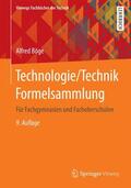 Böge |  Böge, A: Technologie/Technik Formelsammlung | Buch |  Sack Fachmedien