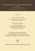 Steierwald |  Steierwald, G: Untersuchung über Betriebszustand und Wirtsch | Buch |  Sack Fachmedien
