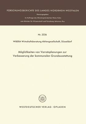 Loparo | Möglichkeiten von Vorratsplanungen zur Verbesserung der komm | Buch | 978-3-531-02226-0 | sack.de