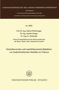 Winterhager |  Winterhager, H: Karbothermische und metallothermische Redukt | Buch |  Sack Fachmedien