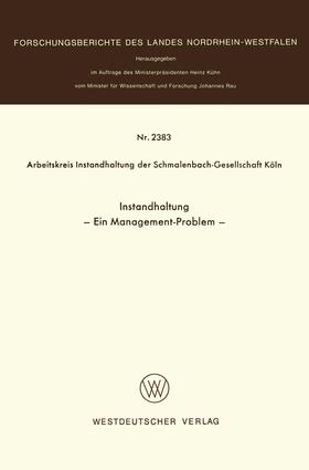 Loparo | Instandhaltung | Buch | 978-3-531-02383-0 | sack.de