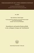 Lepper |  Lepper, G: Kostentheorie und typische Kostenverläufe in den | Buch |  Sack Fachmedien
