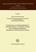 Einhoff |  Einhoff, U: Entwicklung von Kapitalproduktivität und Kapazit | Buch |  Sack Fachmedien