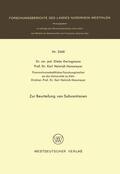 Ewringmann |  Ewringmann, D: Zur Beurteilung von Subventionen | Buch |  Sack Fachmedien