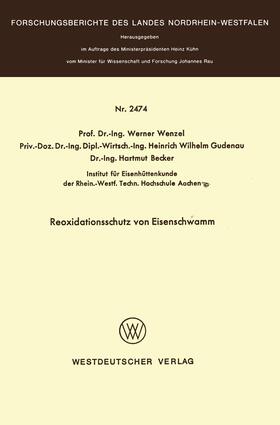 Wenzel | Wenzel, W: Reoxidationsschutz von Eisenschwamm | Buch | 978-3-531-02474-5 | sack.de
