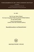 Wenzel |  Wenzel, W: Reoxidationsschutz von Eisenschwamm | Buch |  Sack Fachmedien