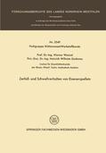 Wenzel |  Wenzel, W: Zerfall- und Schwellverhalten von Eisenerzpellets | Buch |  Sack Fachmedien