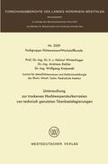 Winterhager |  Winterhager, H: Untersuchung zur trockenen Hochtemperaturkor | Buch |  Sack Fachmedien