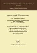 Lindhorst |  Lindhorst, H: Die intrasektorale und außenwirtschaftliche Ve | Buch |  Sack Fachmedien
