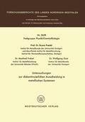 Predel |  Predel, B: Untersuchungen zur diskontinuierlichen Ausscheidu | Buch |  Sack Fachmedien