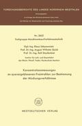 Schymanietz |  Schymanietz, K: Konzentrationsmessungen an querangeblasenen | Buch |  Sack Fachmedien