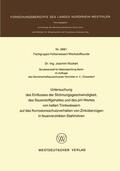 Rückert |  Rückert, J: Untersuchung des Einflusses der Strömungsgeschwi | Buch |  Sack Fachmedien