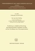 Heißing |  Heißing, B: Beitrag zur objektiven Bewertung des fahrdynamis | Buch |  Sack Fachmedien