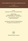 Backhaus |  Backhaus, H: Die allgemeine Theorie der Kaufentscheidung | Buch |  Sack Fachmedien