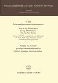 Weck |  Weck, M: Katalog zur Auswahl günstiger Geometrieformen für s | Buch |  Sack Fachmedien