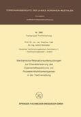 Valk / Schröder |  Schröder, U: Mechanische Relaxationsuntersuchungen zur Chara | Buch |  Sack Fachmedien