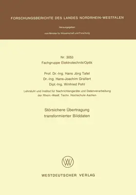 Tafel |  Störsichere Übertragung transformierter Bilddaten | Buch |  Sack Fachmedien