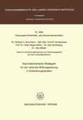 Buchmann |  Buchmann, M: Sozio-ökonomische Strategien für die nationale | Buch |  Sack Fachmedien
