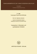 Lehmann |  Lehmann, G: Farbzentren in Mineralen und synthetischen Krist | Buch |  Sack Fachmedien