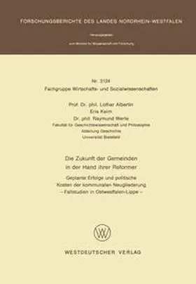 Albertin |  Die Zukunft der Gemeinden in der Hand ihrer Reformer | Buch |  Sack Fachmedien