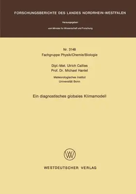 Callies |  Ein diagnostisches globales Klimamodell | Buch |  Sack Fachmedien