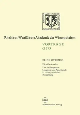 Otremba | Die 'Kanalstadt' | Buch | 978-3-531-07193-0 | www.sack.de