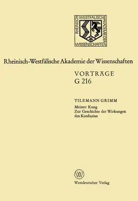 Grimm |  Meister Kung Zur Geschichte der Wirkungen des Konfuzius | Buch |  Sack Fachmedien
