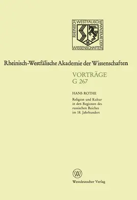 Rothe |  Geisteswissenschaften | Buch |  Sack Fachmedien