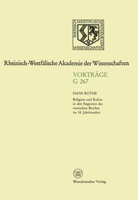 Rothe | Rothe, H: Geisteswissenschaften | Buch | 978-3-531-07267-8 | sack.de