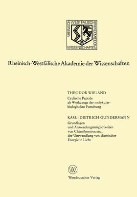 Wieland | Wieland, T: Cyclische Peptide als Werkzeuge der molekularbio | Buch | 978-3-531-08246-2 | sack.de