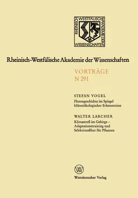 Vogel |  Vogel, S: Florengeschichte im Spiegel blütenökologischer Erk | Buch |  Sack Fachmedien