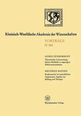 Peyerimhoff | Rheinisch-Westfälische Akademie der Wissenschaften | Buch | 978-3-531-08384-1 | www.sack.de