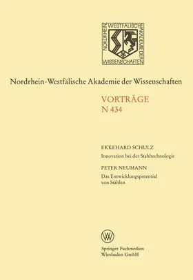 Schulz |  Innovation bei der Stahltechnologie. Das Entwicklungspotential von Stählen | Buch |  Sack Fachmedien