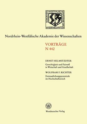 Helmstädter | Helmstädter, E: Gerechtigkeit und Fairneß in Wirtschaft und | Buch | 978-3-531-08442-8 | sack.de