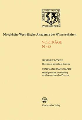 Marquardt |  Marquardt, W: Nordrhein-Westfälische Akademie der Wissenscha | Buch |  Sack Fachmedien