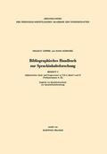 Gipper / Schwarz |  Schwarz, H: Bibliographisches Handbuch zur Sprachinhaltsfors | Buch |  Sack Fachmedien