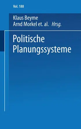 Väth / Naschold |  Politische Planungssysteme | Buch |  Sack Fachmedien
