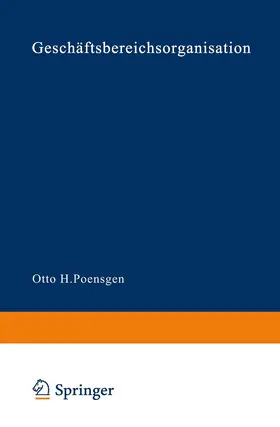 Poensgen | Geschäftsbereichsorganisation | Buch | 978-3-531-11173-5 | www.sack.de