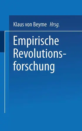 Beyme |  Empirische Revolutionsforschung | Buch |  Sack Fachmedien