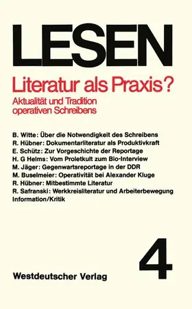 Schütz / Hübner |  Literatur als Praxis? | Buch |  Sack Fachmedien
