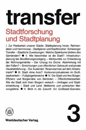 Böhret |  Stadtforschung und Stadtplanung | Buch |  Sack Fachmedien