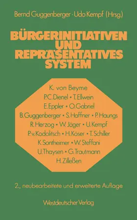 Kempf |  Bürgerinitiativen und repräsentatives System | Buch |  Sack Fachmedien