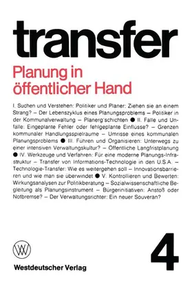 Böhret |  Planung in öffentlicher Hand | Buch |  Sack Fachmedien