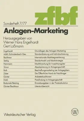 Lassmann / Engelhardt |  Anlagen-Marketing | Buch |  Sack Fachmedien