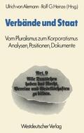 Alemann |  Verbände und Staat | Buch |  Sack Fachmedien