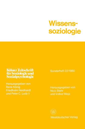 Stehr | Stehr, N: Wissenssoziologie | Buch | 978-3-531-11540-5 | sack.de