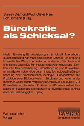 Diamond |  Bürokratie als Schicksal? | Buch |  Sack Fachmedien