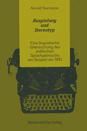 Svensson |  Anspielung und Stereotyp | Buch |  Sack Fachmedien